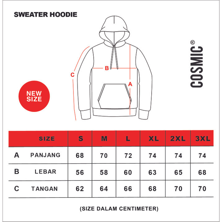 Cosmic Sweater Hoodie HORIZON ZIPPER - XXXL