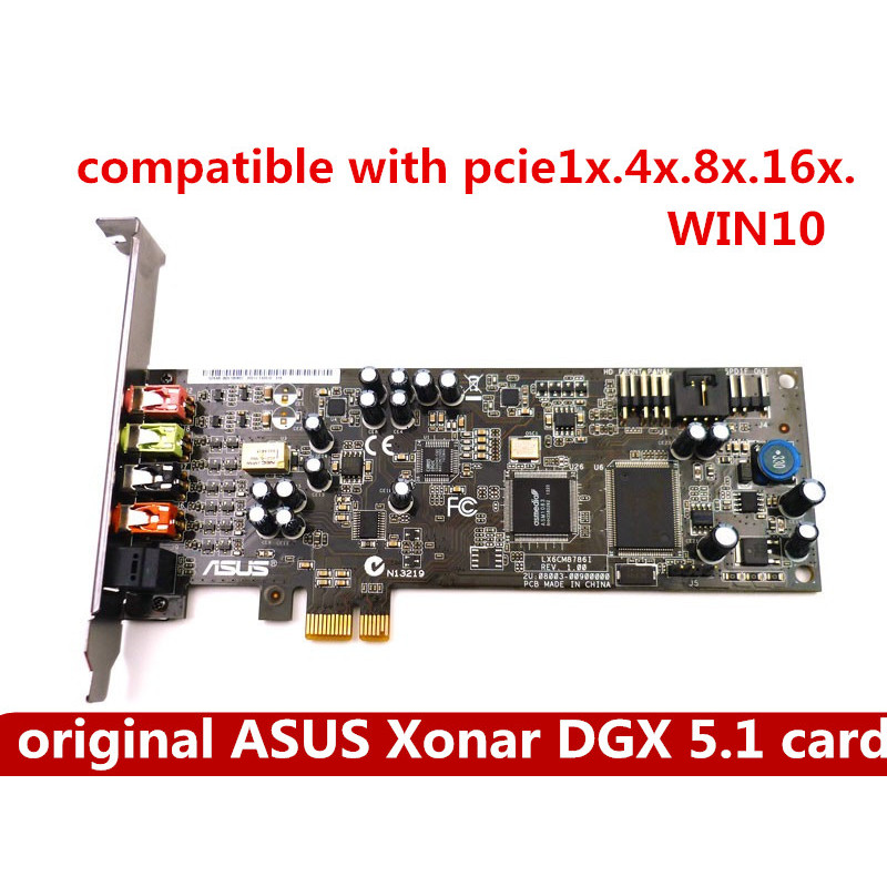 original ASUS Xonar DGX professional sound card PCI-E interface 5.1 channel Computer Built-in Indepe