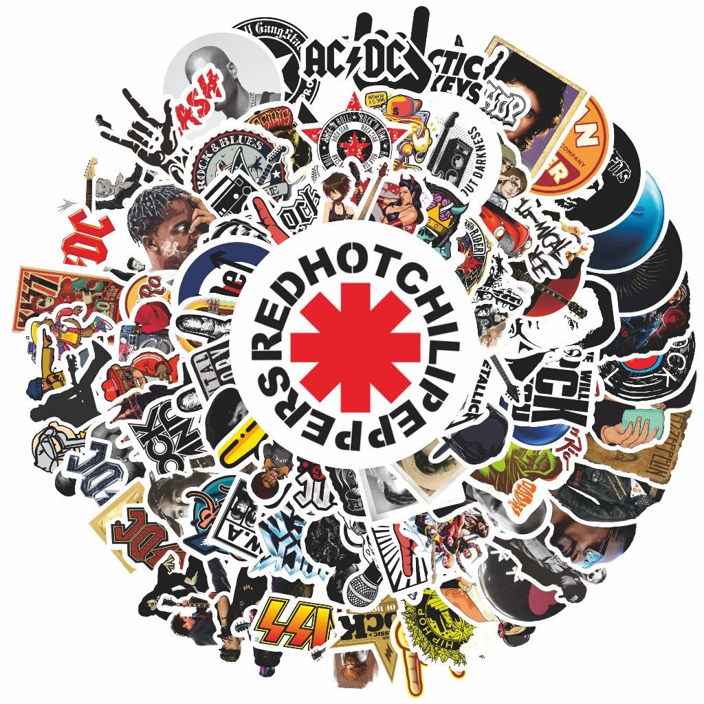 

COD 50 Pcs Stiker Pack Motif Rock Band Hip Hop Keren Anti Air Untuk Dekorasi Notebook Sepeda Skateboard Handphone DIY