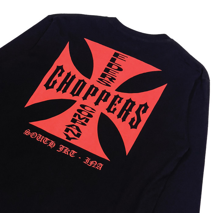 Kaos Lengan Panjang "Elders Company - West Chopper" Black - XXL