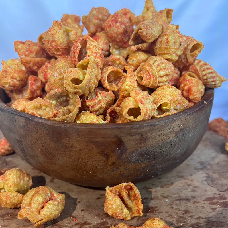 

250gram MAKARONI KEONG CIKRUH / KERANG PEDAS ALMA.SNACK