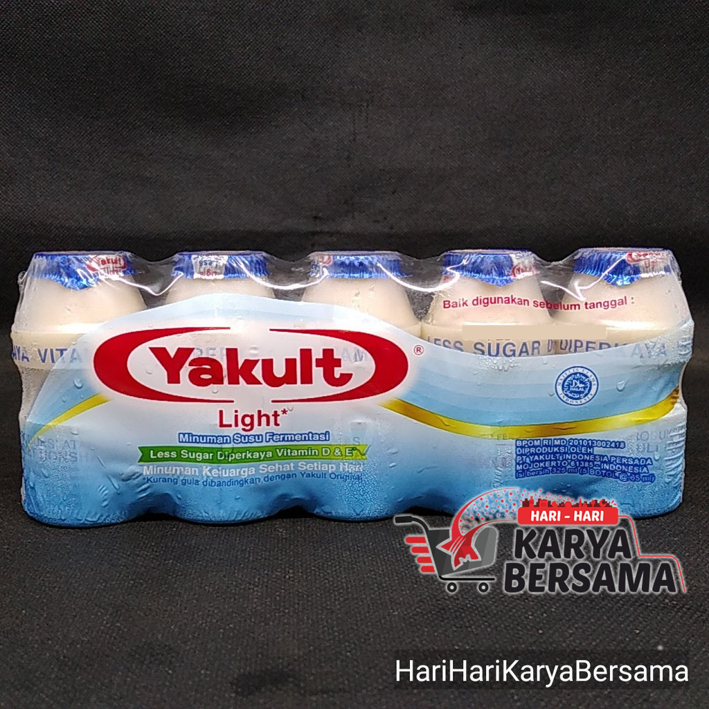 

MINUMAN RINGAN YAKULT LIGHT LESS SUGAR 5'S X 65ML