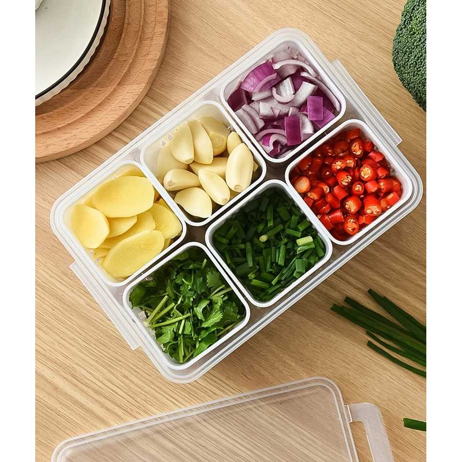 Dispenser wadah penyimpanan sayuran kulkas-Tempat penyimpanan sayur anti bau tumpah-Kotak organiser 