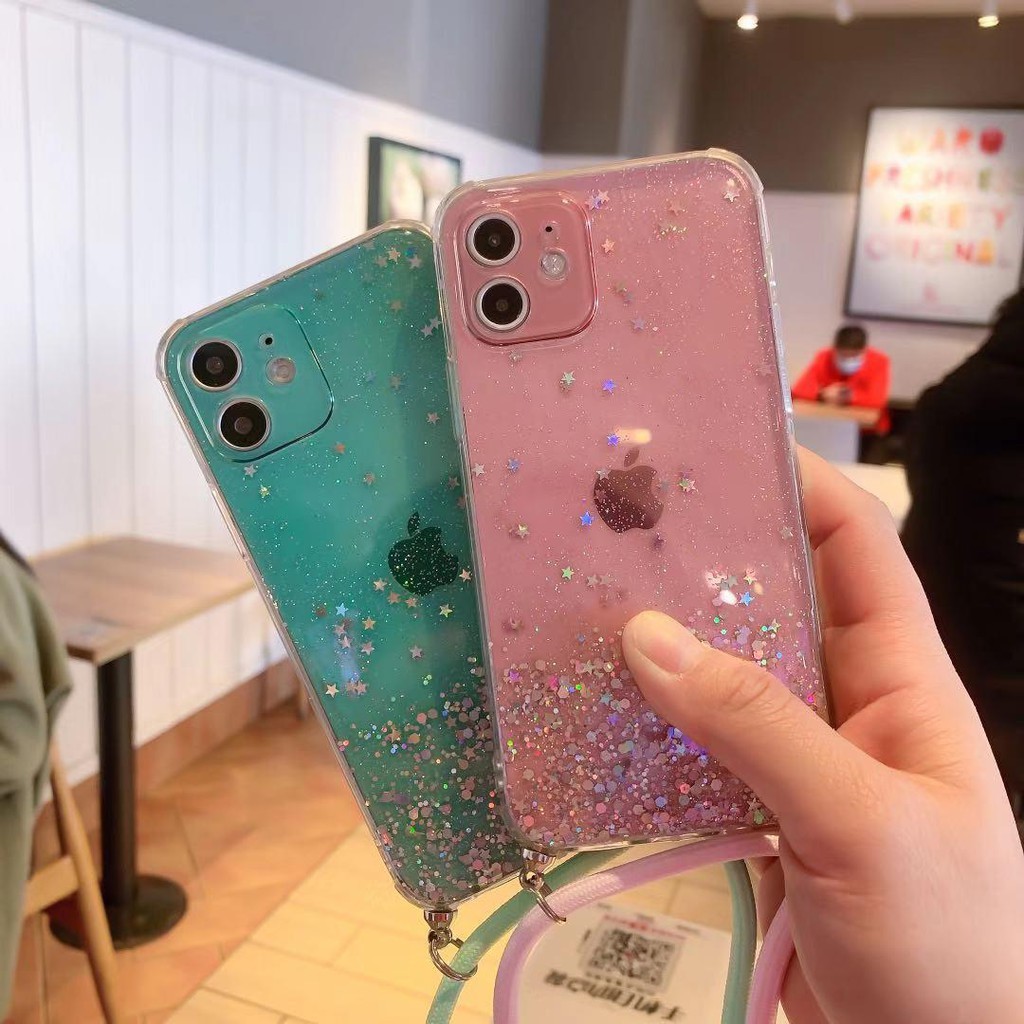 CASE GLITTER PROTECTION + TALI OPPO A3S// OPPO F17/ OPPO RENO 3/ OPPO A91/ OPPO RENO 4