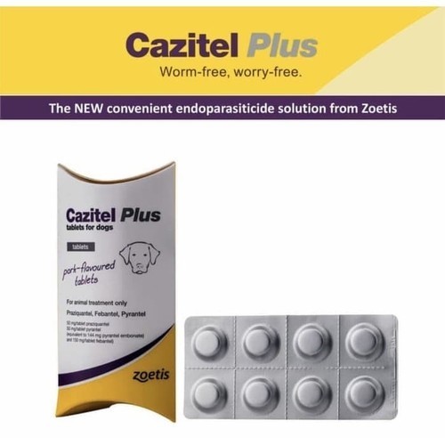 Cazitel Plus for Dogs - Obat Cacing untuk Anjing (Tablet)