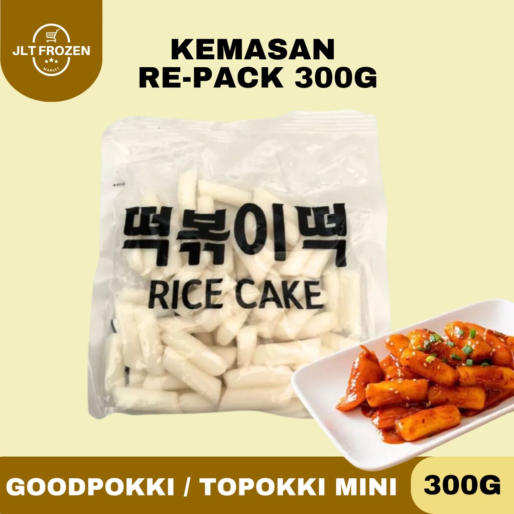 

Tokpokki / Topokki Mini Asli Import Korea / Goodpokki Kemasan Re-pack 300gr