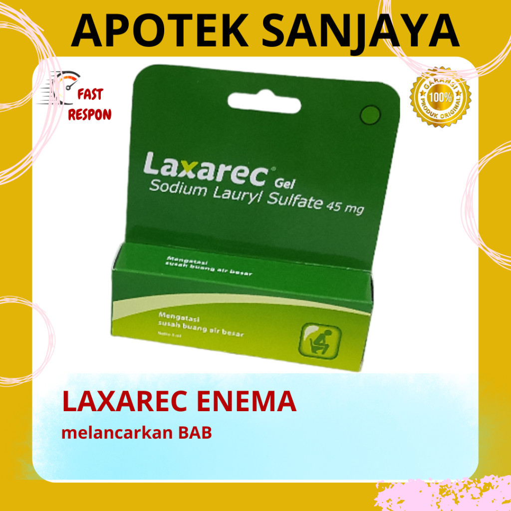 LAXAREC ENEMA PELANCAR BAB AMAN UNTUK BAYI 5 ML SEPERTI MICROLAX
