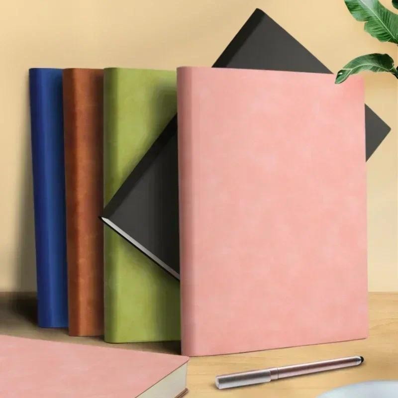 

Horizontal Supplies Large Leather Diary Thickened Pages Notebook Soft Line 200 Stationery Thick School