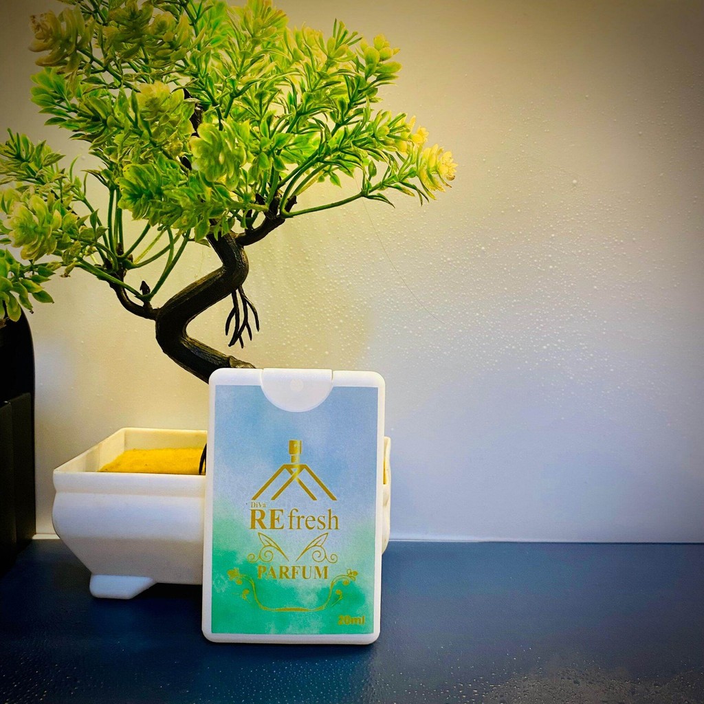 Parfum DiVaREFresh Uniseks, Aroma Tahan Lama 12 Jam - Pria, Wanita (SLIM 20mL)