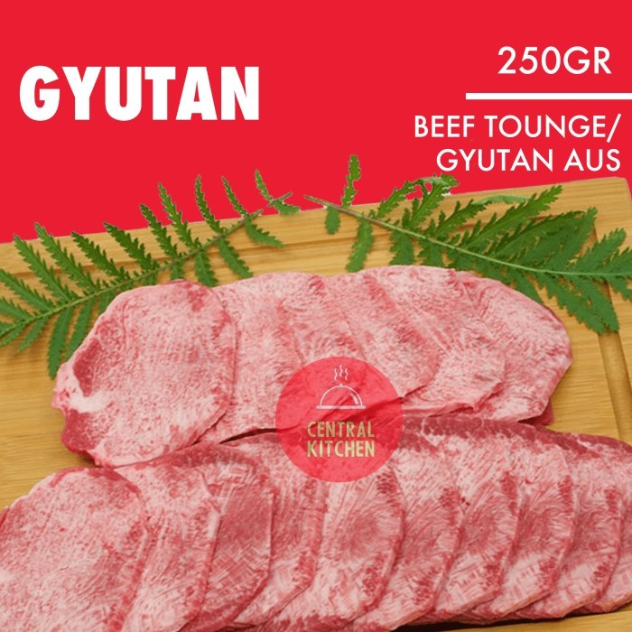 

Daging Lidah Sapi Slice AUS Beef Tongue Gyutan 250gr