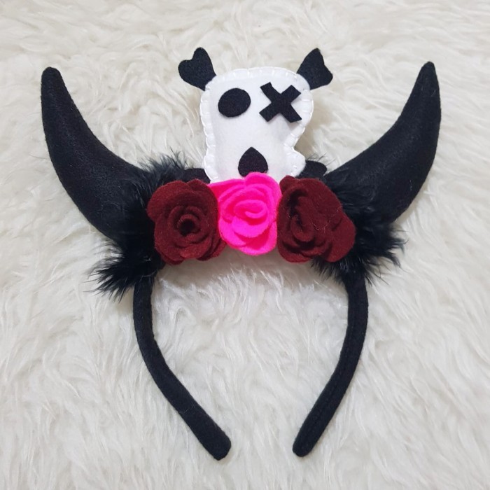 Bando Tengkorak Bando Halloween Kostum Karakter Halloween Bando Devil