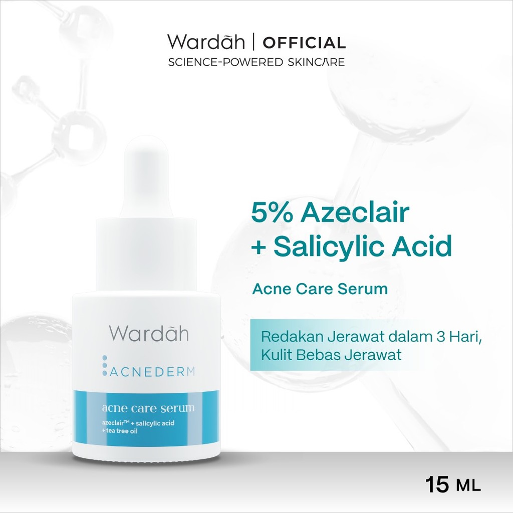 WARDAH Acnederm Series Lengkap - Acne Care, Melawan Jerawat, Cocok untuk Kulit Berjerawat, Komedo, A