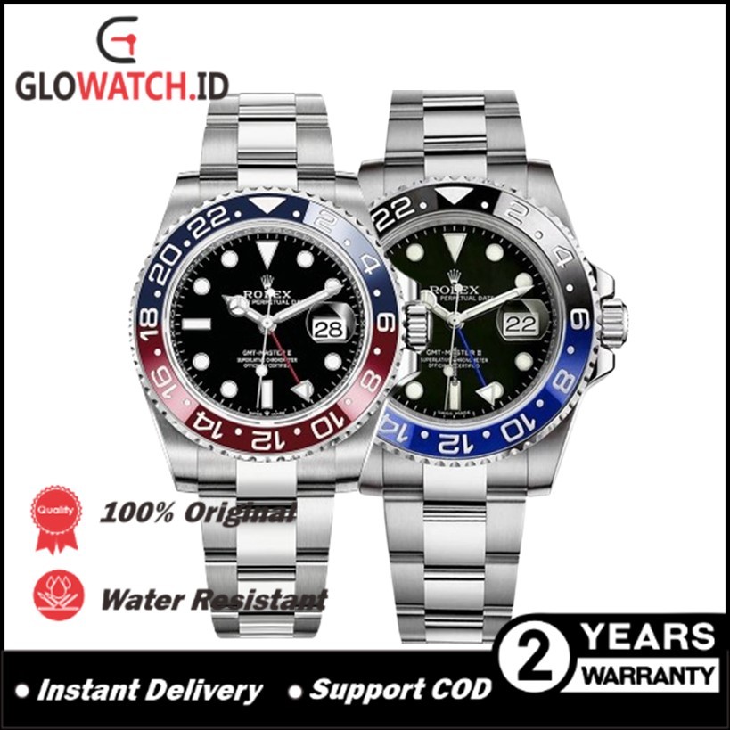 [Promo] Jam Tangan Pria Rolex 126710BLRO , 116710 BLNR , 116710LN GMT Master II  Automatic Stainless