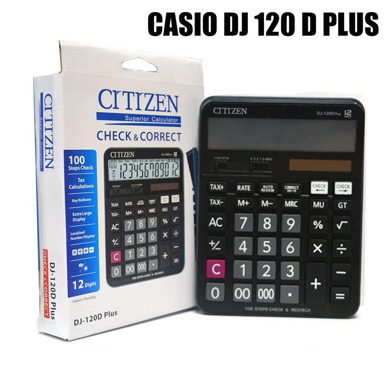 

Kalkulator Desktop Bisnis Casio MJ 120D PLUS Dengan Cek & Koreksi