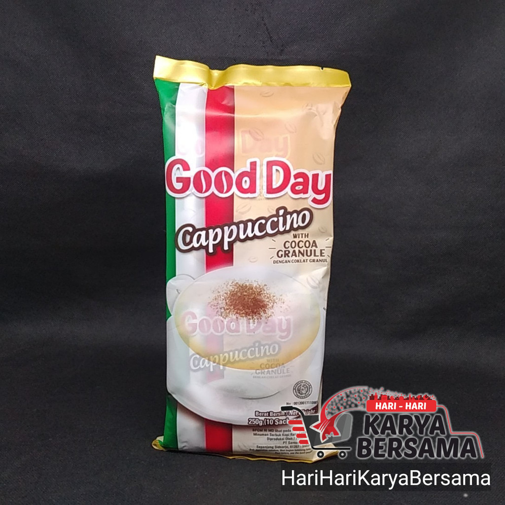 

GOOD DAY CAPPUCCINO KOPI INSTAN BAG 10 SACHET X 25GR