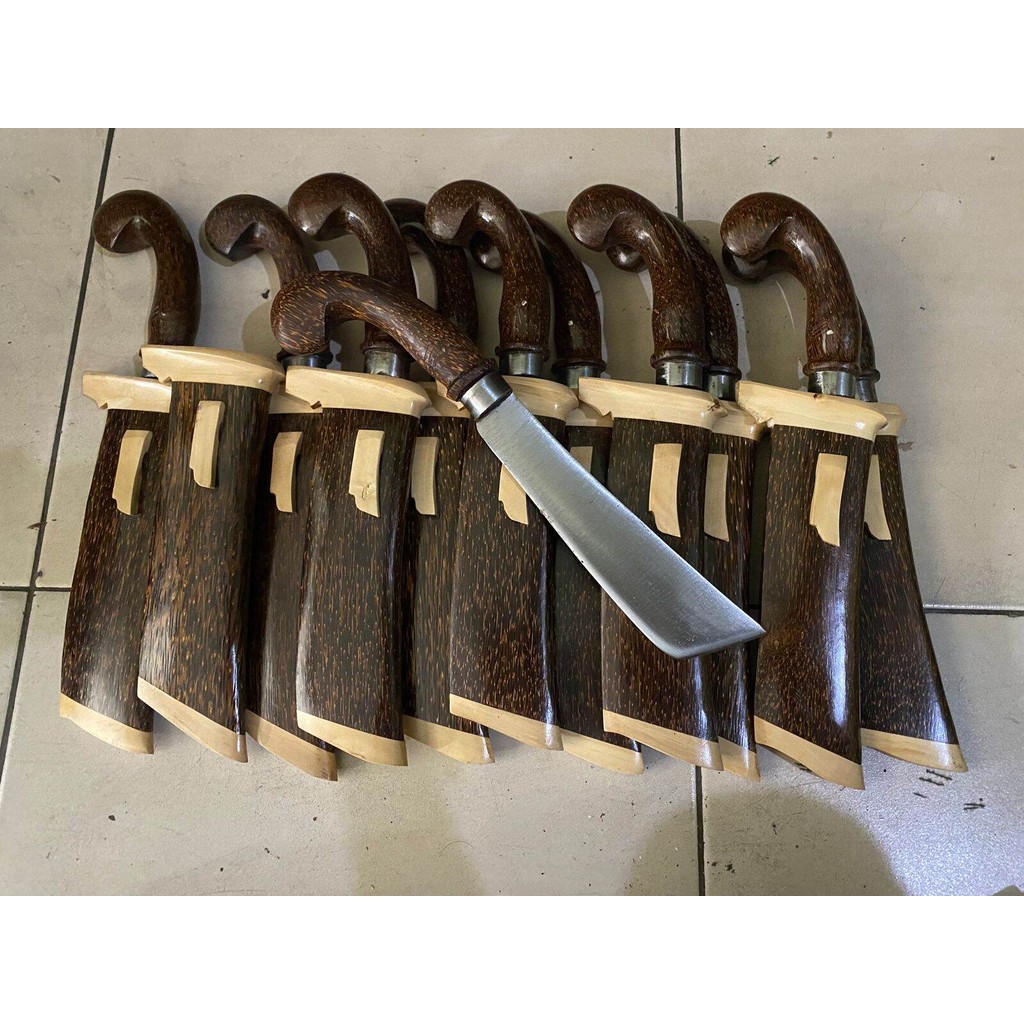 golok berkebun kecil kayu aren