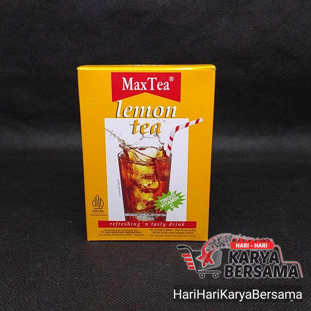 

MINUMAN BUBUK MAX TEA LEMON TEA 5 SACHET X 25GR