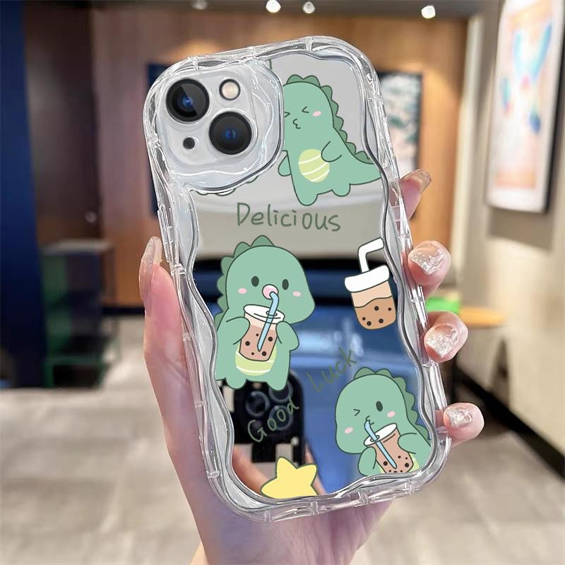 Soft Case For Samsung S21 FE 5G S20 FE 4G 5G S21 5G S21 Ultra 5G S21 Plus 5G Transparan Kartun Dinos