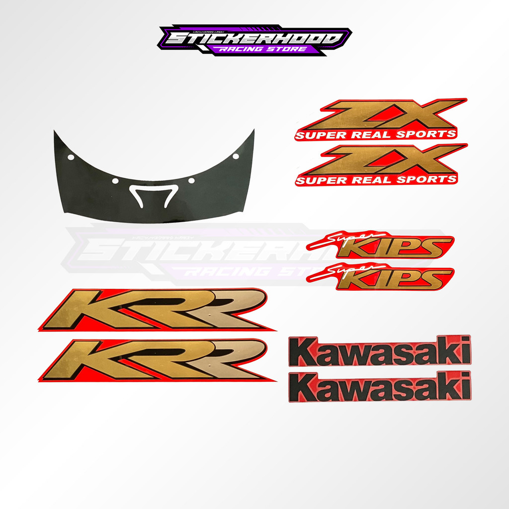 STRIPING KAWASAKI NINJA KRR ZX CBU MERAH