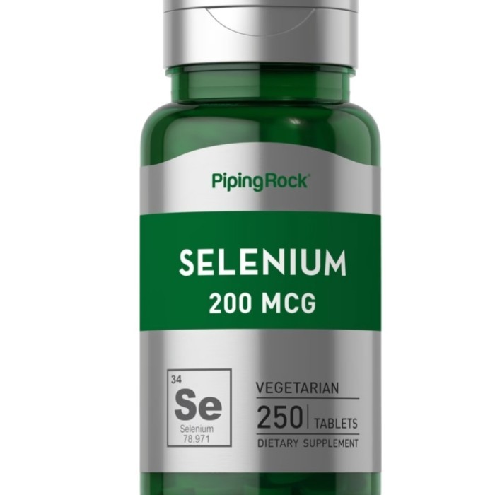 

Pipingrock selenium 200 mcg isi 250