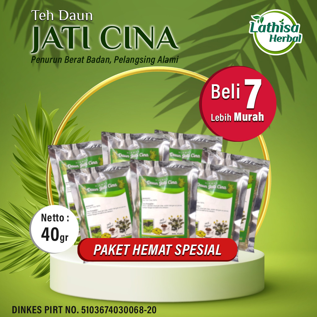 

Teh daun jati cina aur Paket Diet Pelangsing Murah 7 bungkus