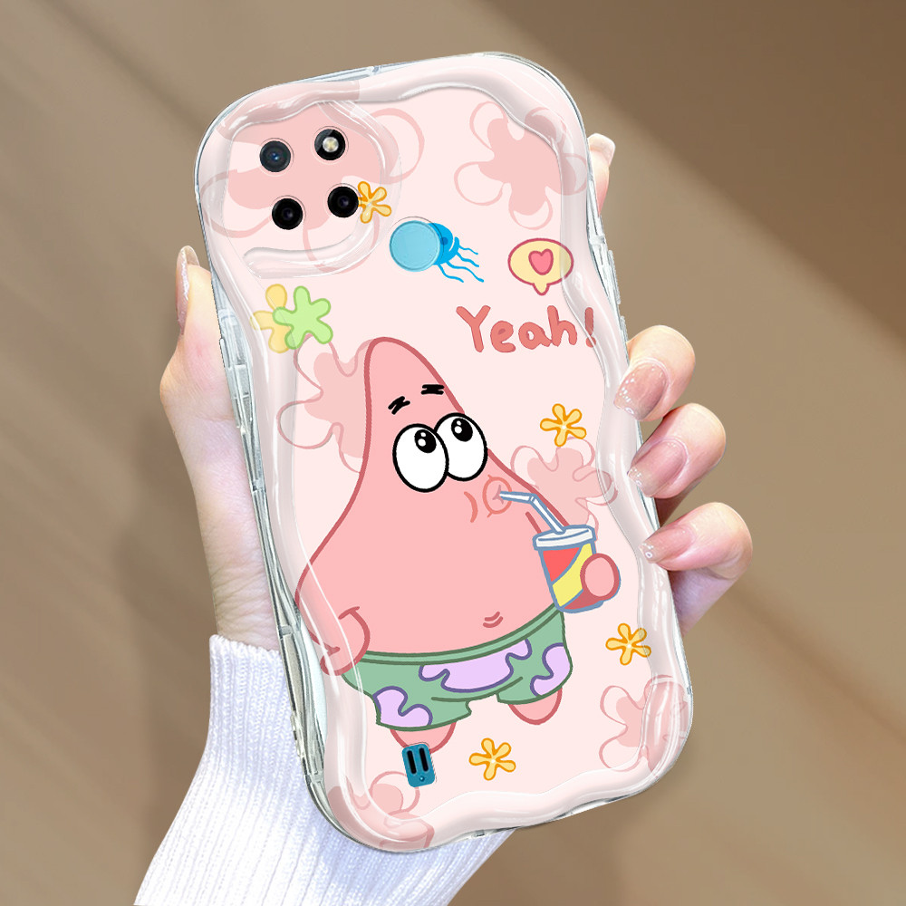 Realme C21Y C25Y Case Softcase Case lucu Cassing Casing Hp Kesing Soft Cute SpongeBob Patrick 6616