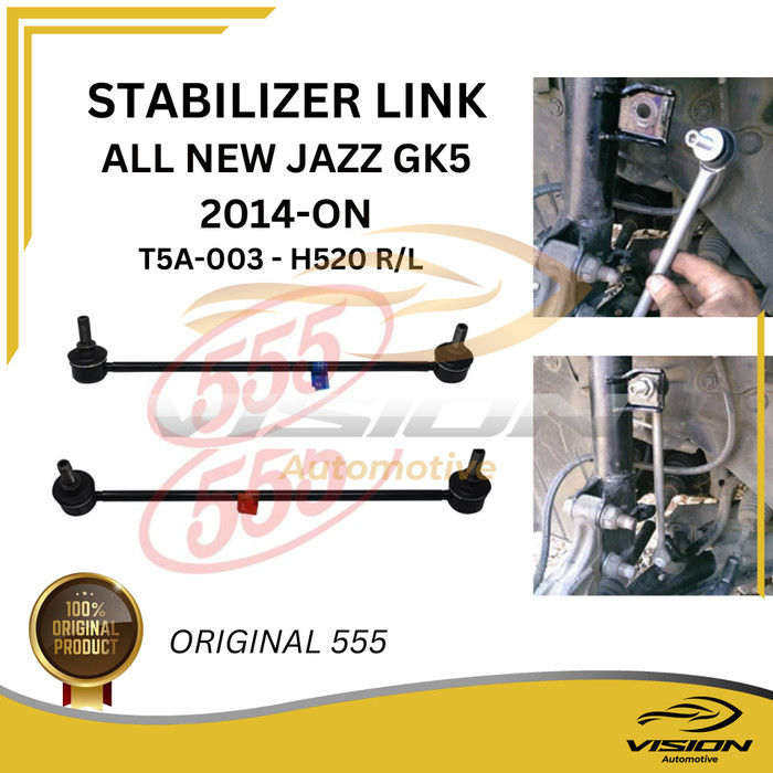 Tieroad Stabilizer Link JAZZ GK5 2014-2021 H520 R/L ORI 555 1 SET KIRI KANAN