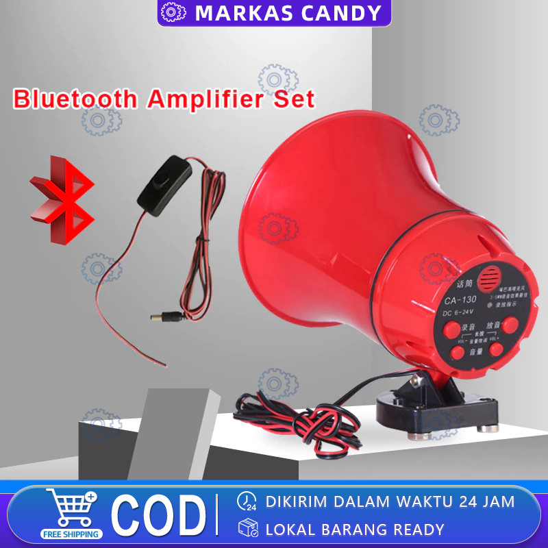 Speaker TOA Sirine Bisa rekam Suara merk  CA-130HTU Suara Jernih Bluetooth Toa Keliling Motor Aki Re