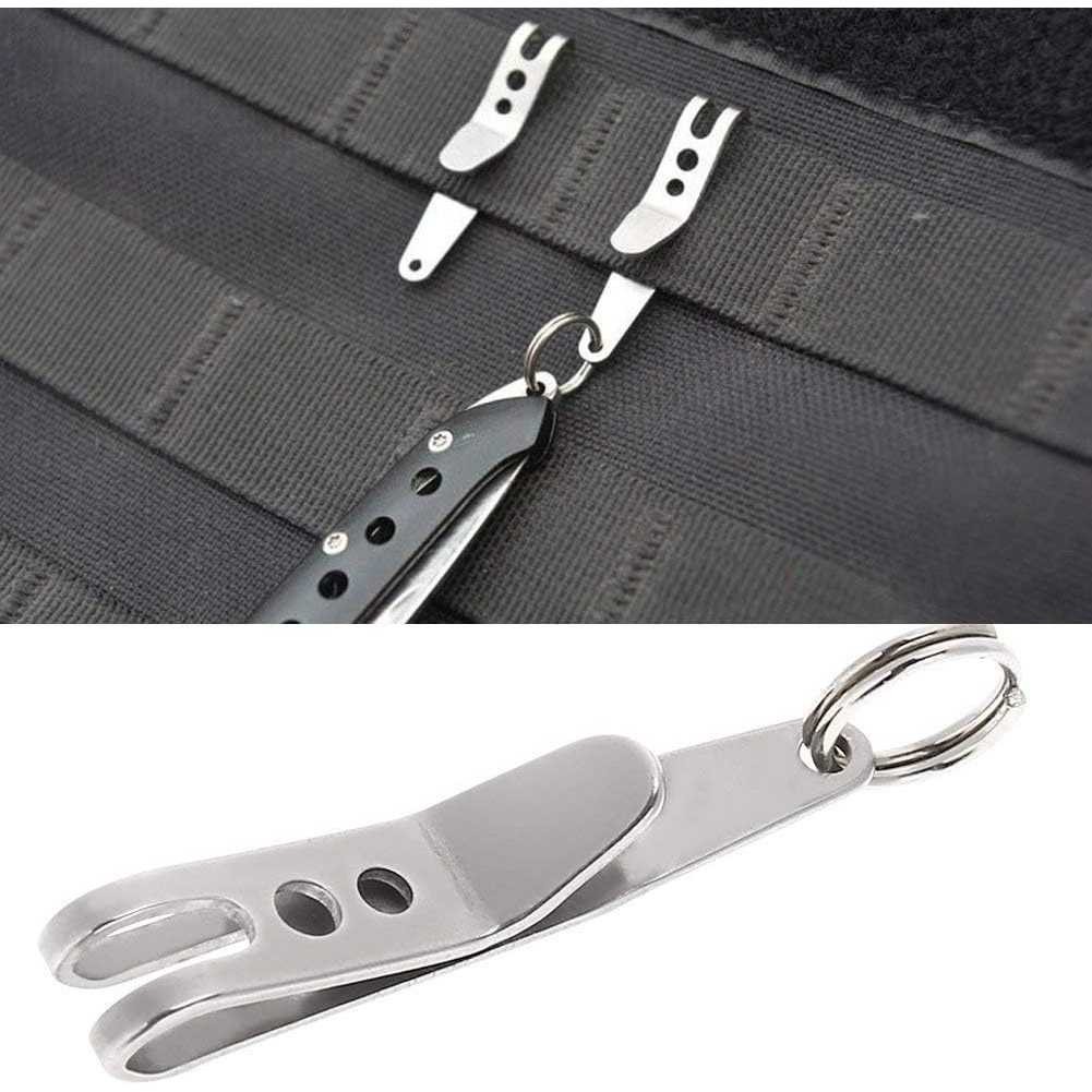 

KANSHPKANSHP UFO Expand Suspension Clip Multifungsi Stainless Steel with Key Ring - A261B