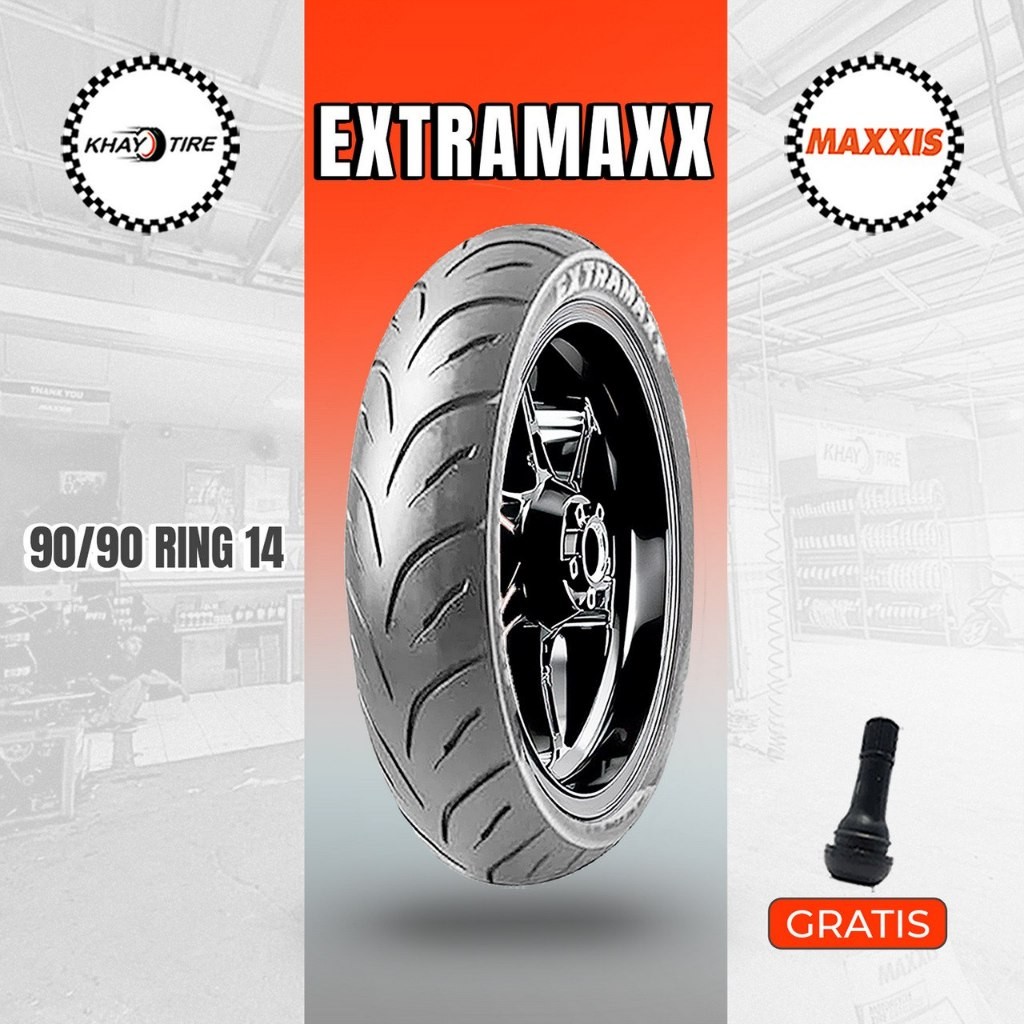 Ban Motor Matic MAXXIS EXTRAMAXX 90/90 Ring 14 Tubeless