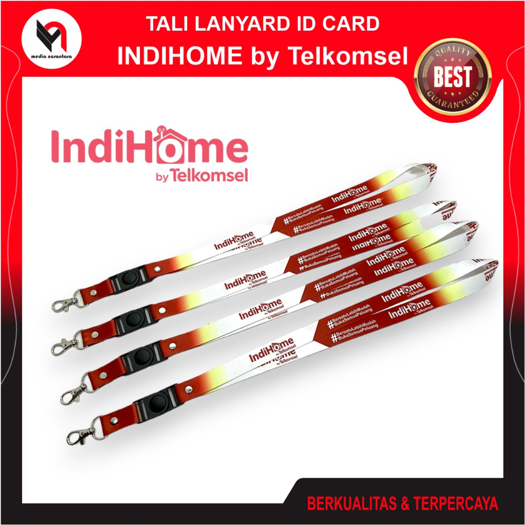 

INDIHOME Tali ID Card Lanyard Indihome by Telkomsel Printing Full Colour