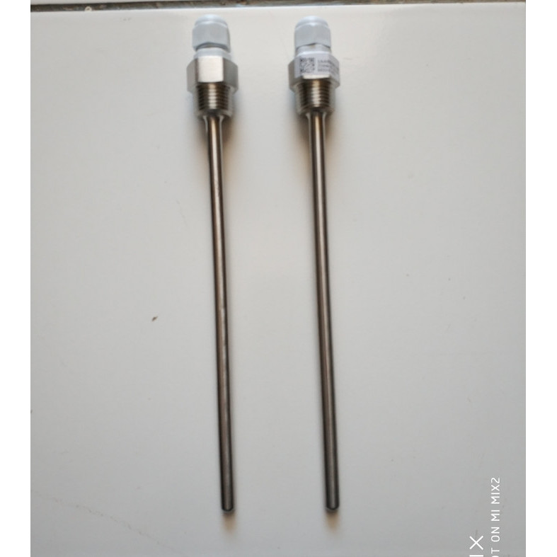 1/2" NPT Panjang 250mm Thermowell Stainless Steel Temperature Sensor