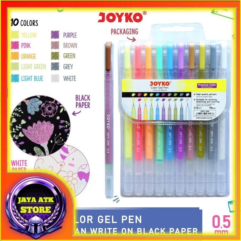 

Color Gel Pen JOYKO GPC-299 Color Pena Jel Warna 10