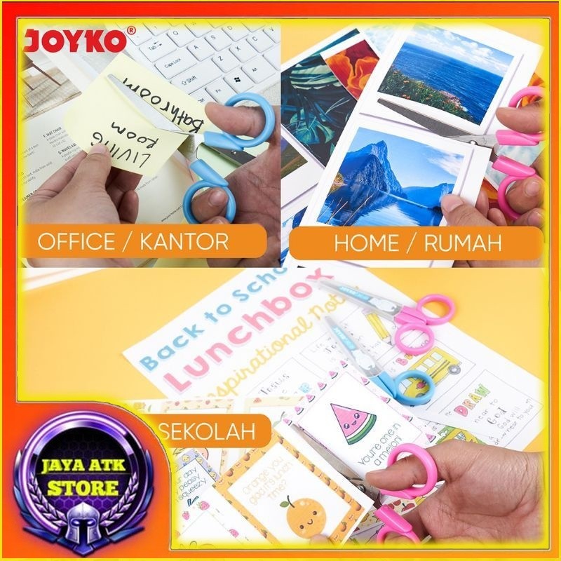 

Scissor JOYKO SC-21 Gunting Anak Gunting Kertas Unik Gunting Lucu Warna Pink dan Warna Biru