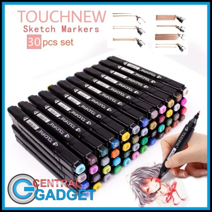 

[New Arrival] TOUCHNEW BV Spidol Dual Side Fine Art Marker 30 Color - Touch, 24pcs