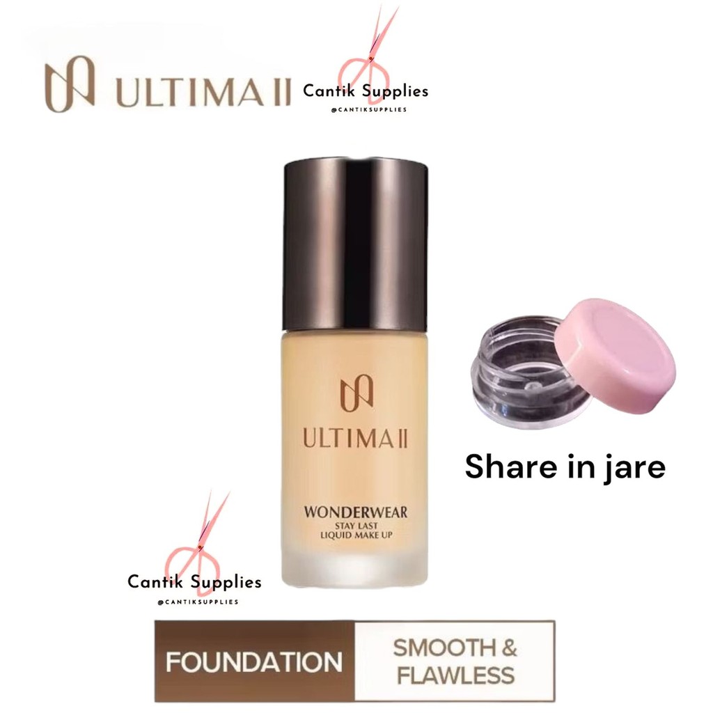  Ultima II wonderwear makeup liquid foundation ORIGINAL share in jar
