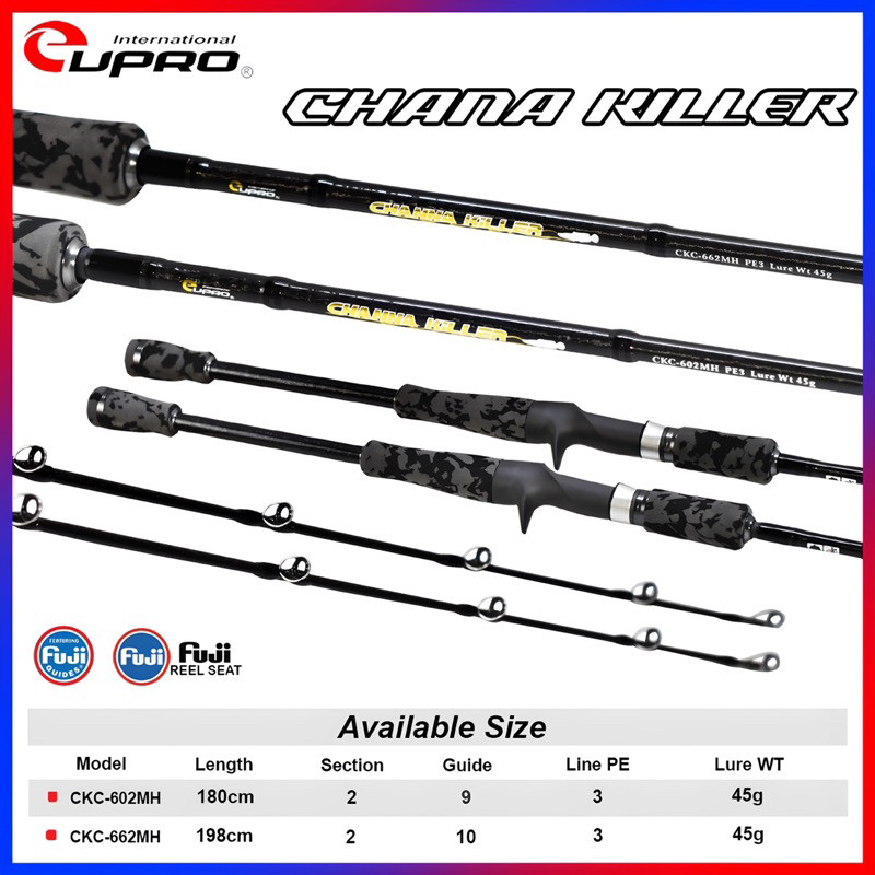 EUPRO Joran Pancing CHANNA KILLER CKC 602MH-662MH | Baicasting