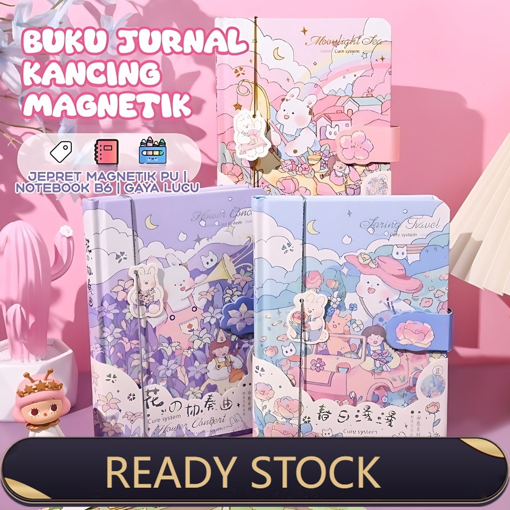 

COD Notebook rabbit cute/ Buku tulis karakter lucu/ Buku catatan jurnal diary