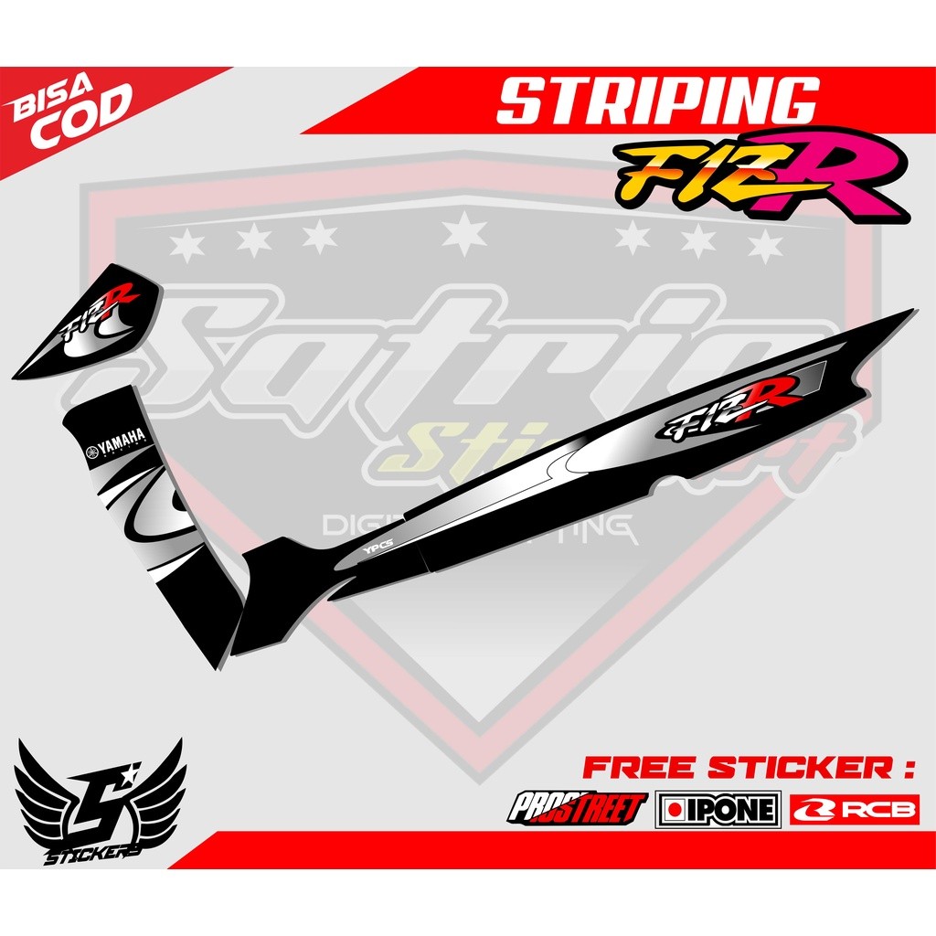 STRIPING VARIASI FIZ R / STICKER LIST STICKER MOTOR YAMAHA FIZ R JADUL