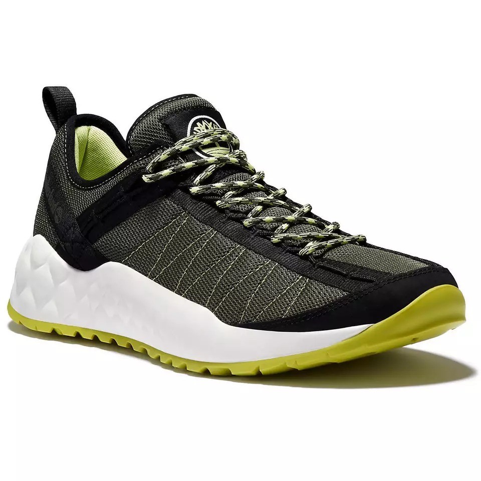 Sepatu Pria Timberland Solar Wave Low Dark Green Mesh Hiking (TB0A2AYS-A58) Original