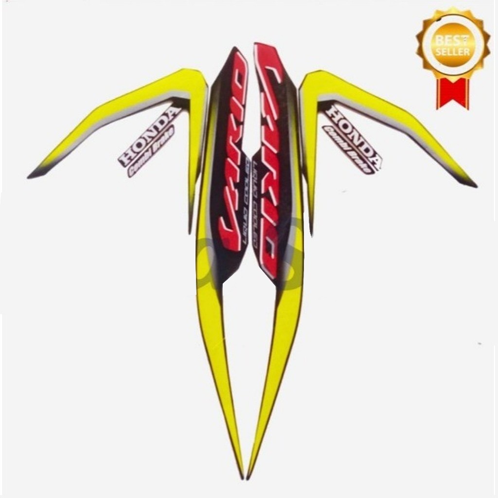 List Body Motor Stiker Sticker Striping Honda Vario 125 2019 Kuning Standart Ori Vario 125 2019