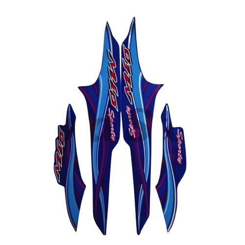 Stiker Striping Mio Sporty 2005 Biru - List Stiker Standart Mio Sporty 2005 termurah&terlaris
