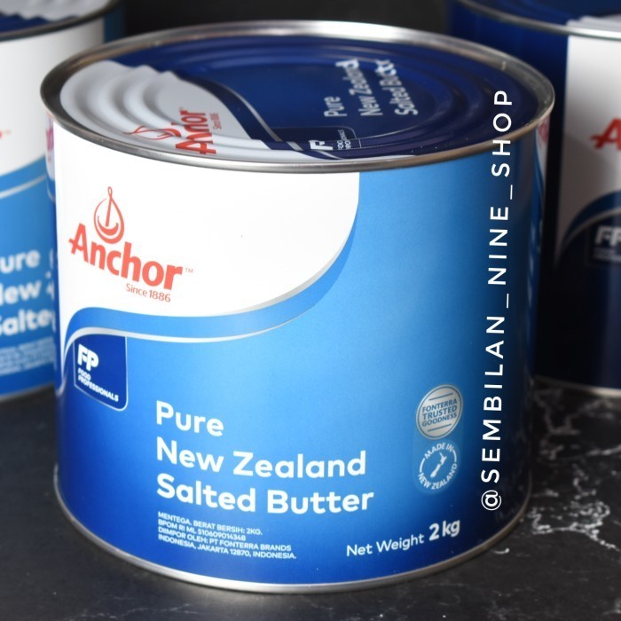 

[NEW] ANCHOR SALTED BUTTER 2 KG Pure New Zealand Salted Butter Mentega Asin