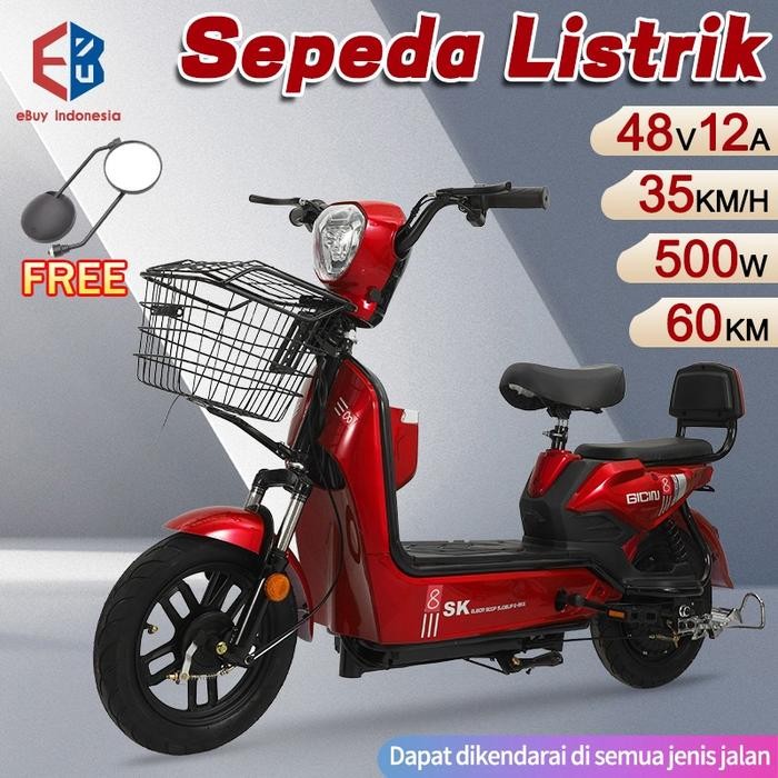 Sepeda Listrik / Sepeda Motor Listrik 48V12A / Sepeda Listrik Dewasa / Sepeda Motor Listrik / Sepeda