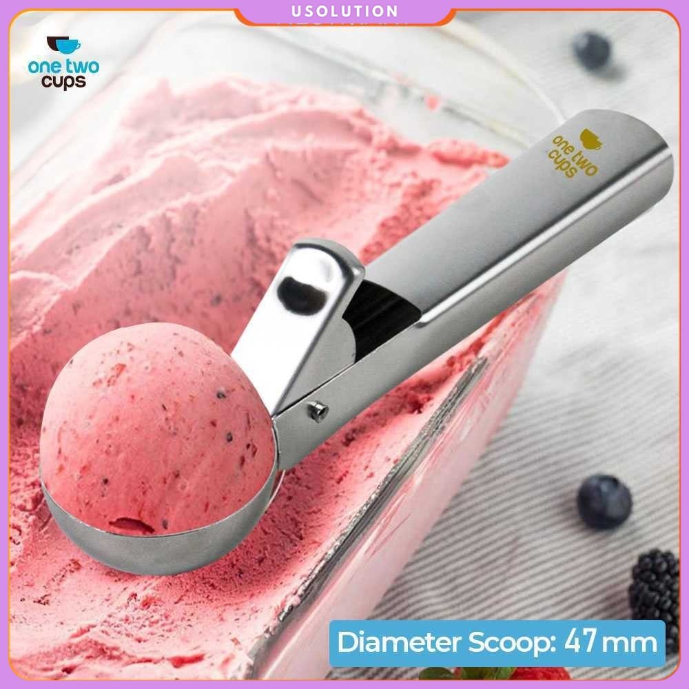 One Two Cups Sendok Scoop Es Krim dan Buah Stainless Steel 47mm - 164Z