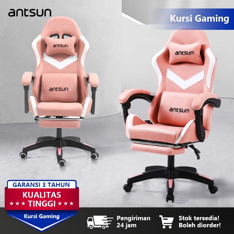antsun-Kursi Gaming/ Kursi Gaming Pink/ Kursi Kantor/Kursi Kerja /Kursi/Gaming Chair/ Kursi Hidrolik