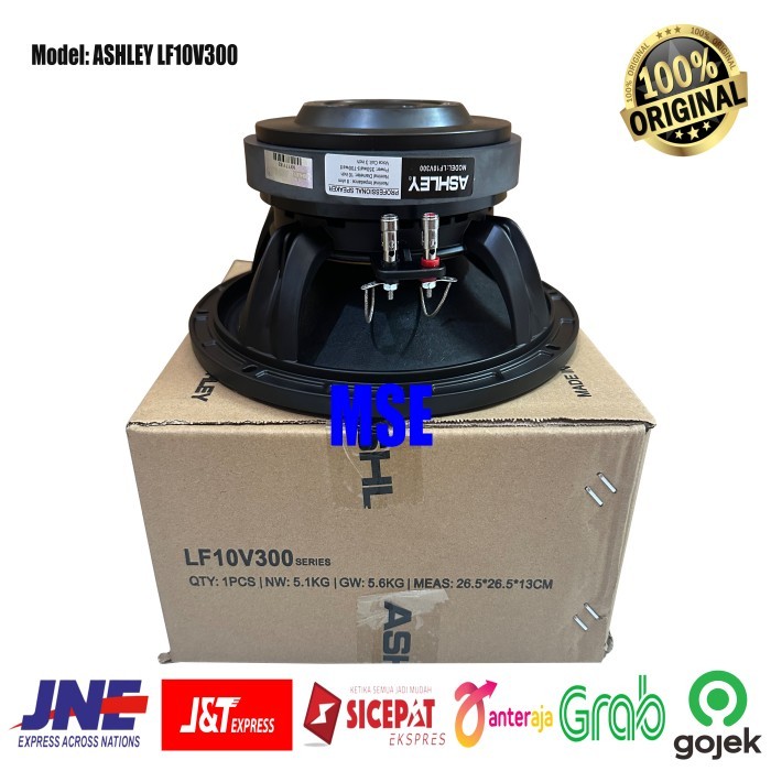 SPEAKER KOMPONEN WOOFER 10 INCH ASHLEY LF10V300 ORIGINAL