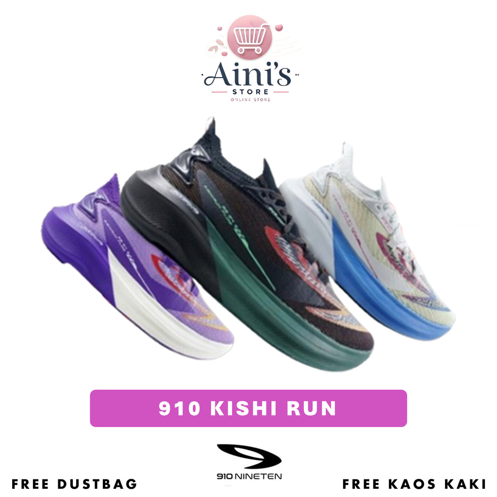 Sepatu Running 910 Kishi Run Flow Original Sepatu Olahraga Lari Pria Wanita 910 Original