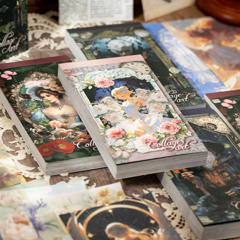

100pcs/lot Memo Pads Material Paper Going to Nature Junk Journal Scrapbooking Retro Background Decoration