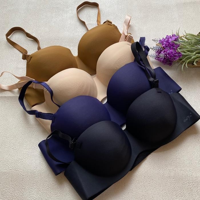 Emma Seamless Bra | Cup B | Tanpa Kawat | Bra Busa Tebal Wanita | Bra Lembut | By girlsindoutfit - N